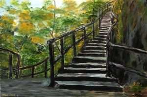 Lối Đá - Tranh: Mai Tâm